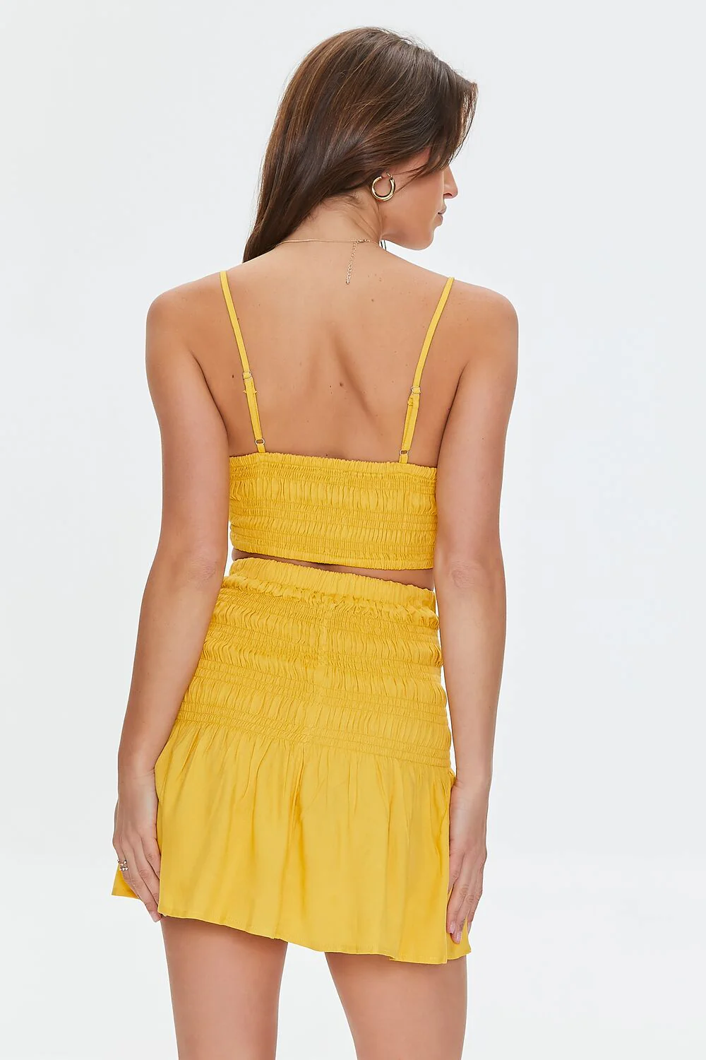 Smocked Cropped Cami & Skirt Set - Image 3