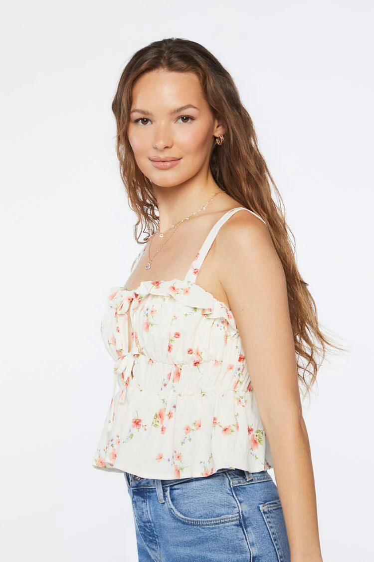 Floral Print Crop Top - Image 3