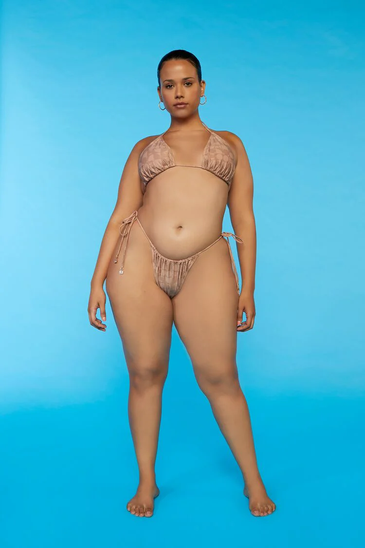 Plus Size Sports Illustrated Geo Print Bikini Bottoms - Image 5