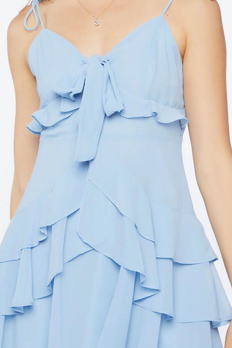 Tiered Flounce Mini Dress - Image 5