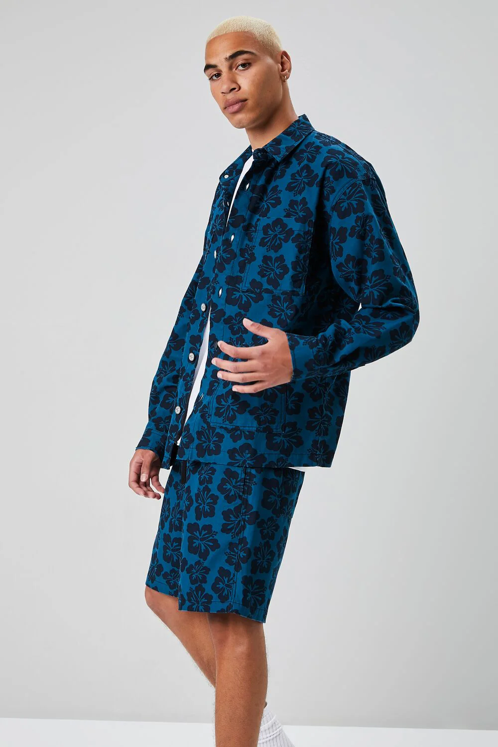Tropical Floral Print Jacket - Image 2