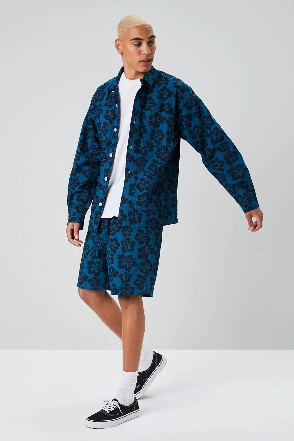 Tropical Floral Print Jacket - Image 4
