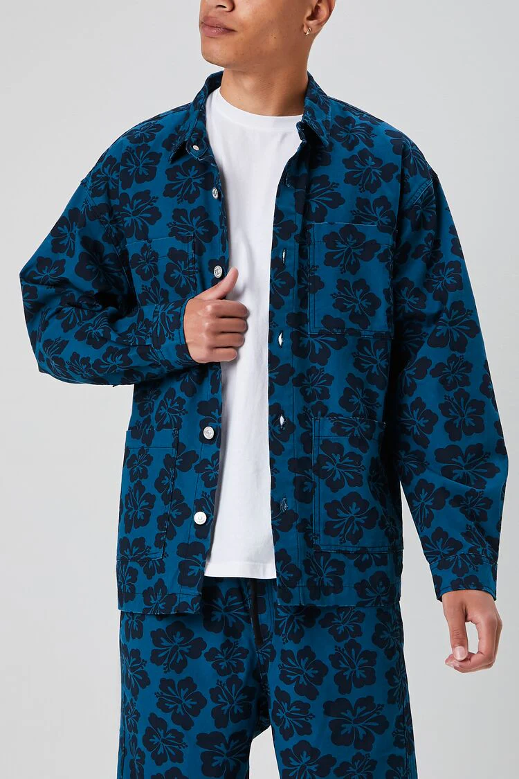 Tropical Floral Print Jacket - Image 5