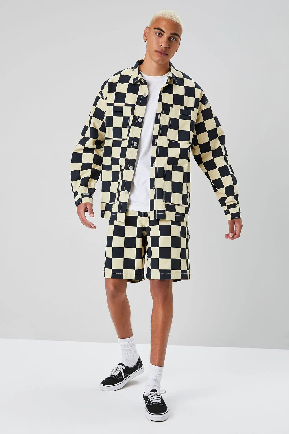 Checkered Button-Front Jacket - Image 4
