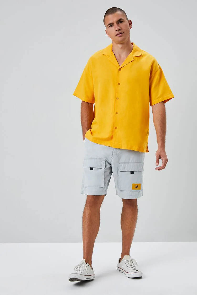 Sun Patch Graphic Cargo Shorts - Image 11