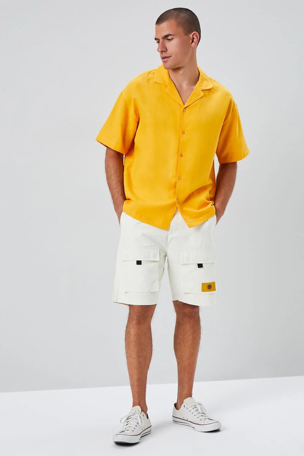 Sun Patch Graphic Cargo Shorts - Image 5