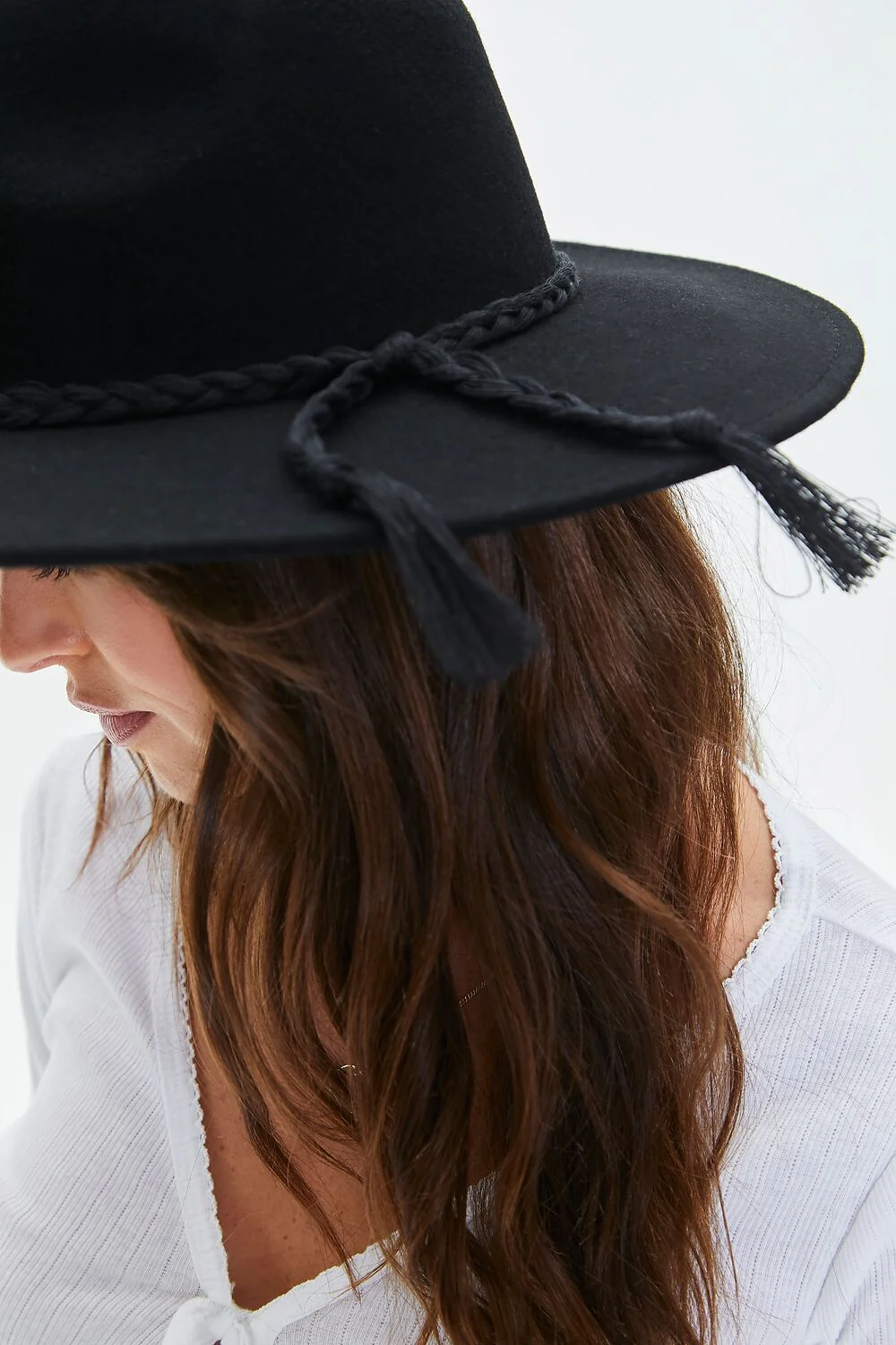Braided Tassel-Trim Cowboy Hat - Image 3