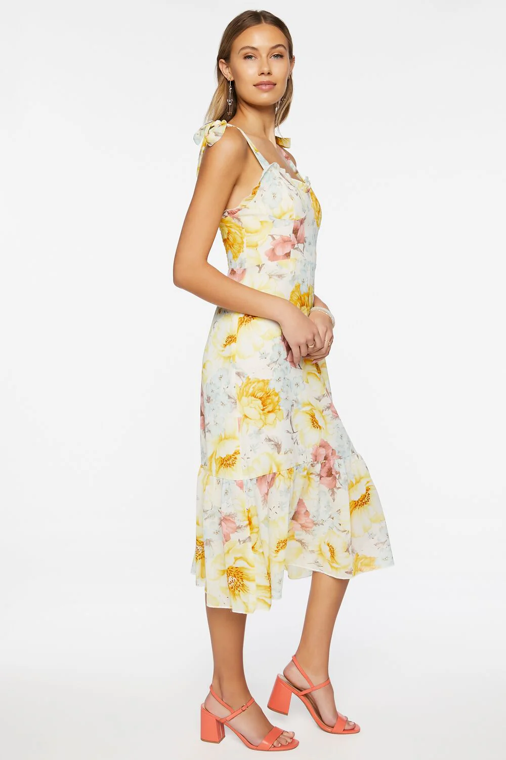 Floral Print Midi Dress - Image 2