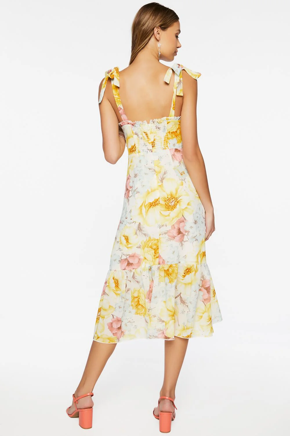 Floral Print Midi Dress - Image 3