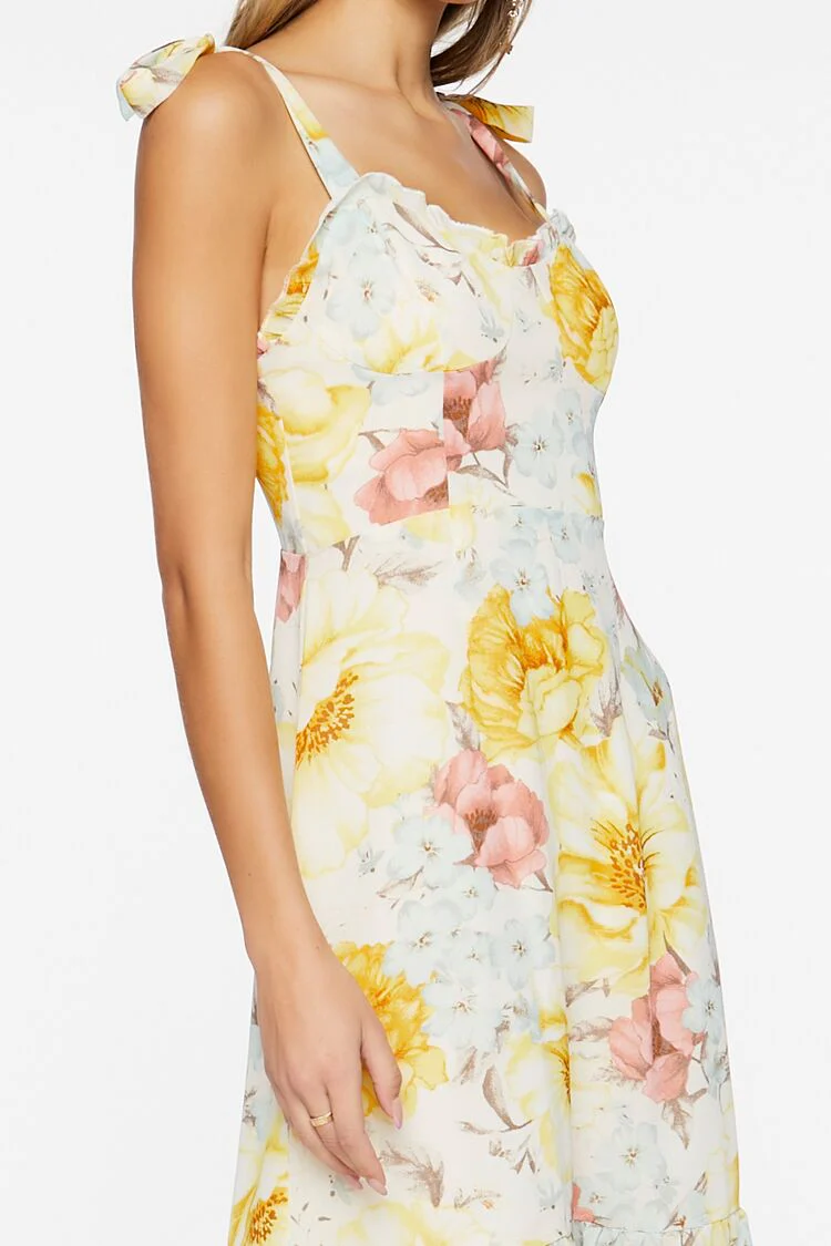 Floral Print Midi Dress - Image 5