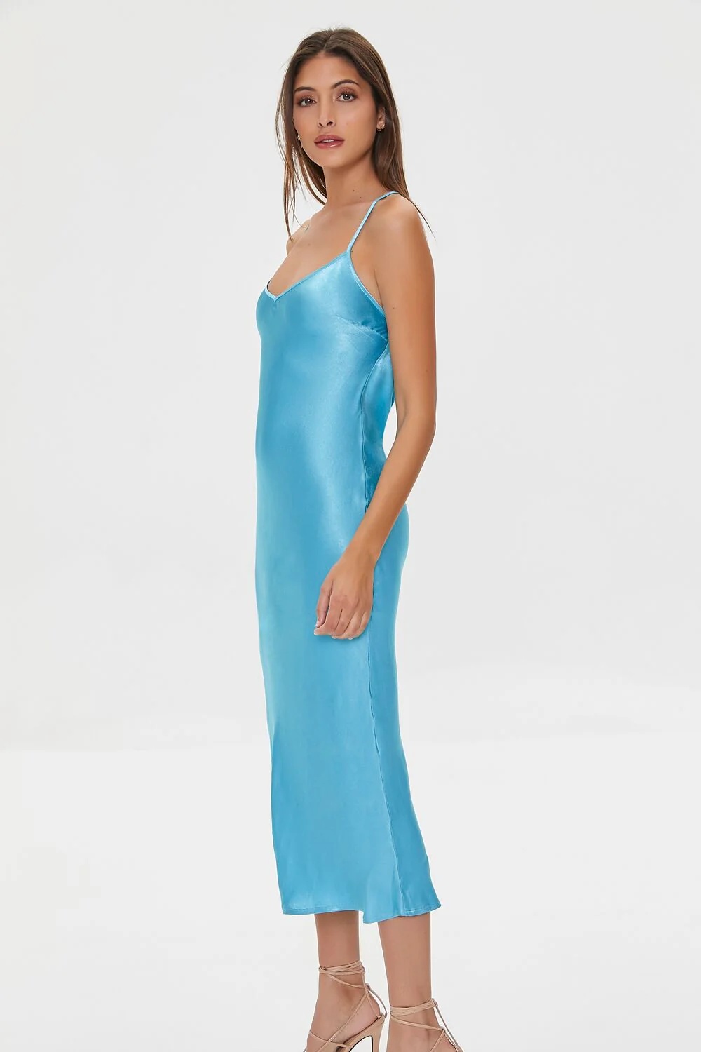 Satin Tie-Back Midi Dress - Image 2