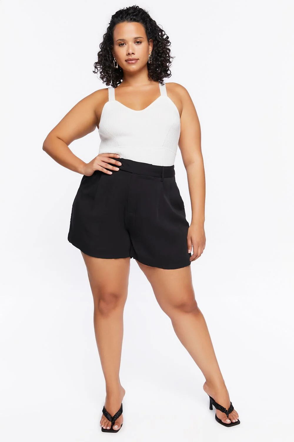 Plus Size High-Rise Shorts - Image 5