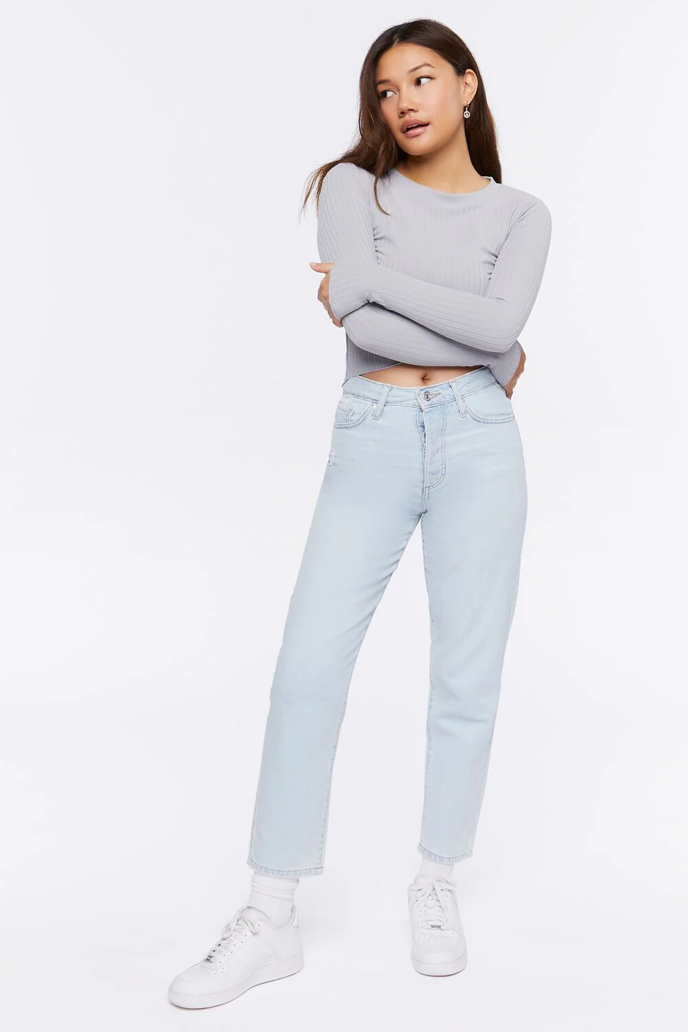 Recycled Cotton High-Rise Mom Jeans - Image 6