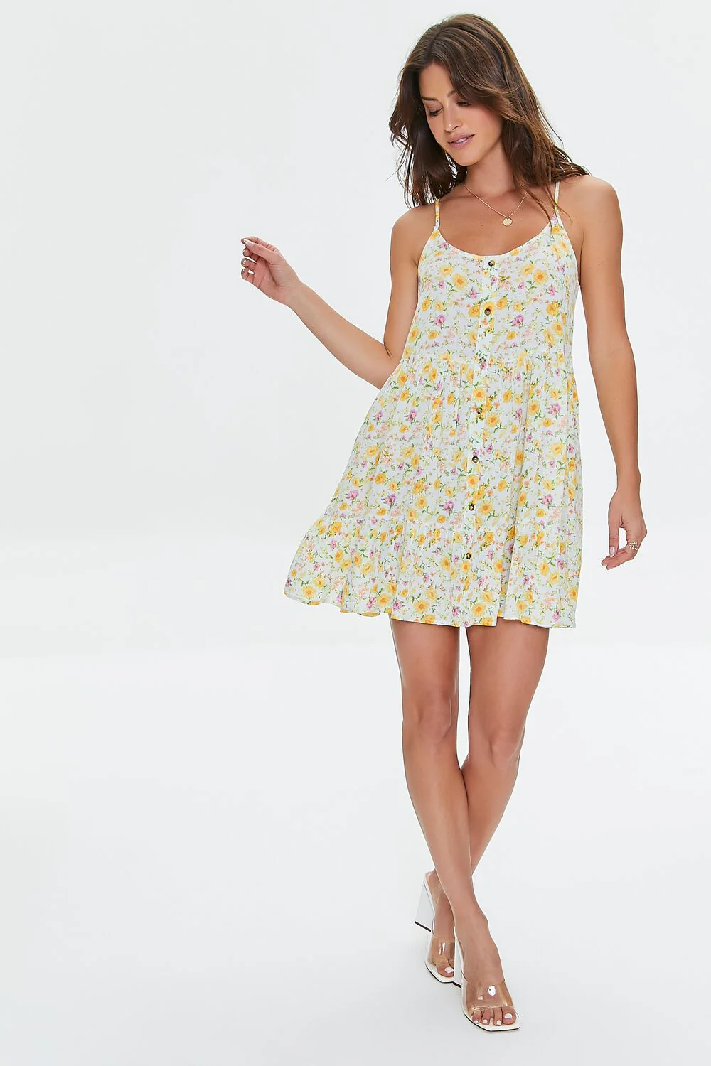 Ditsy Floral Print Cami Dress - Image 9