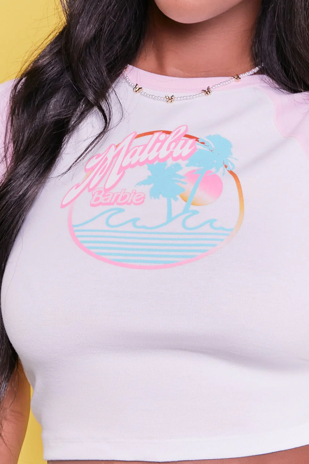 Malibu Barbie™ Graphic Raglan Tee - Image 5