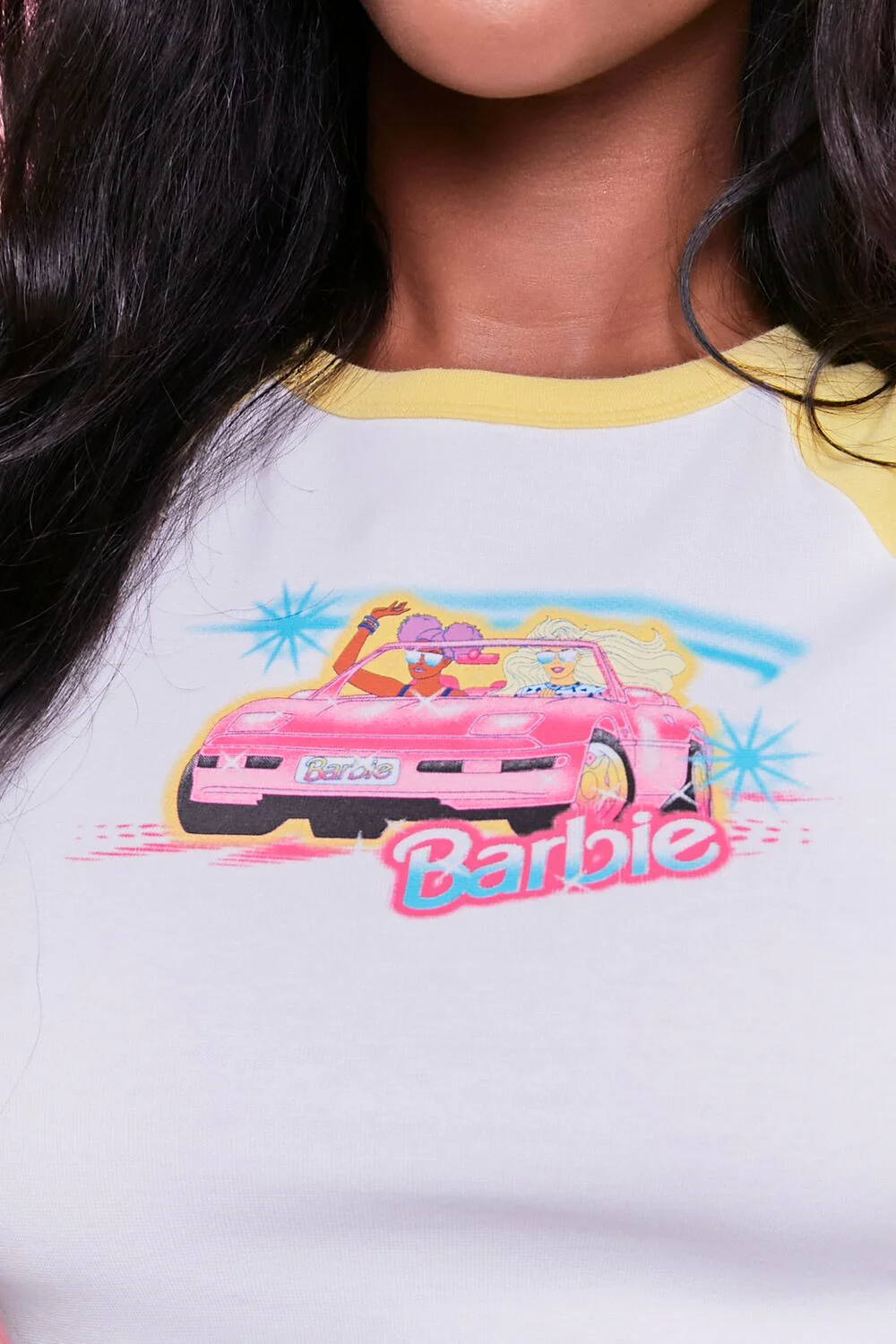 Barbie™ Graphic Cropped Raglan Tee - Image 5