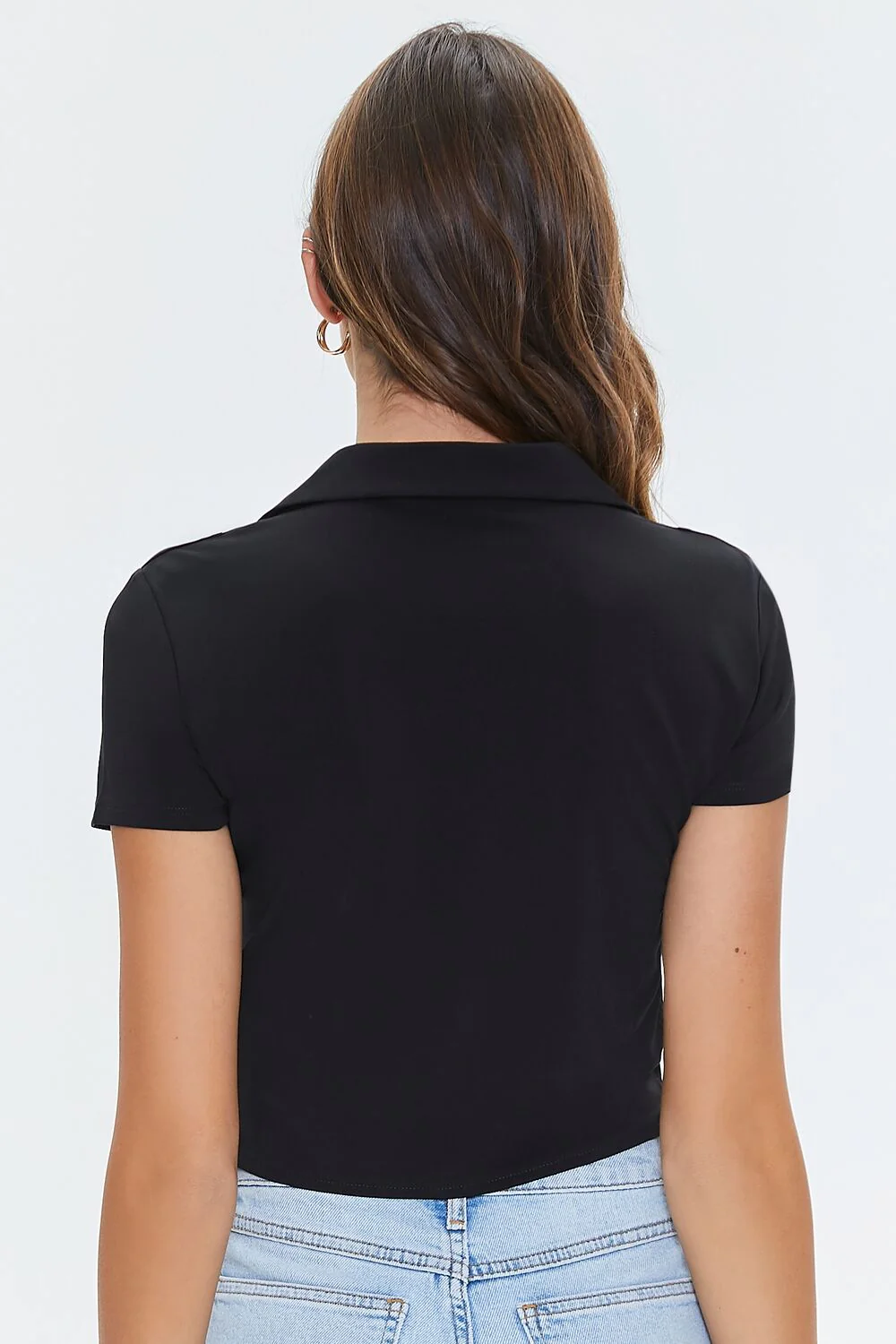 Cropped Button-Loop Shirt - Image 3