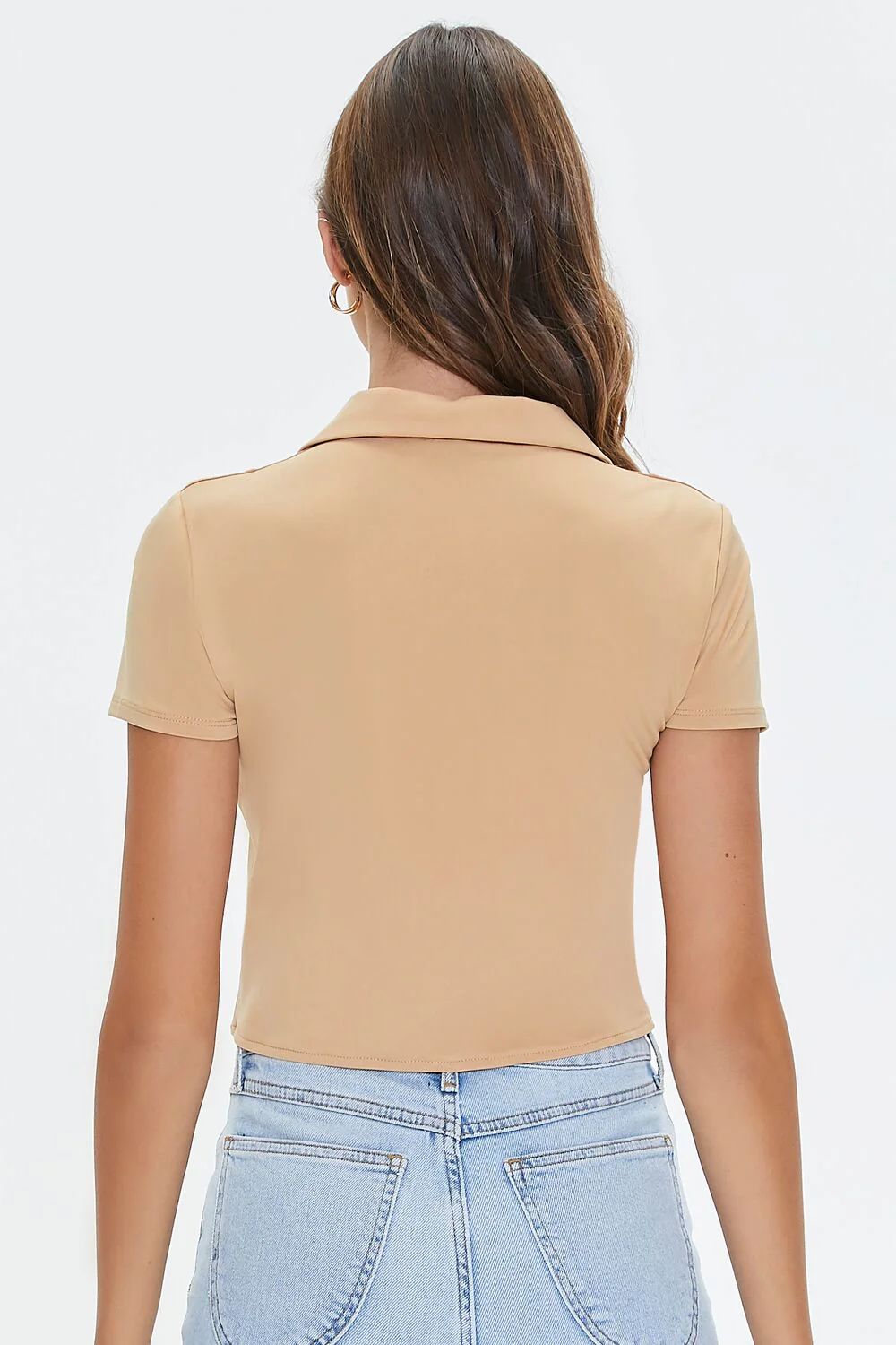 Cropped Button-Loop Shirt - Image 7