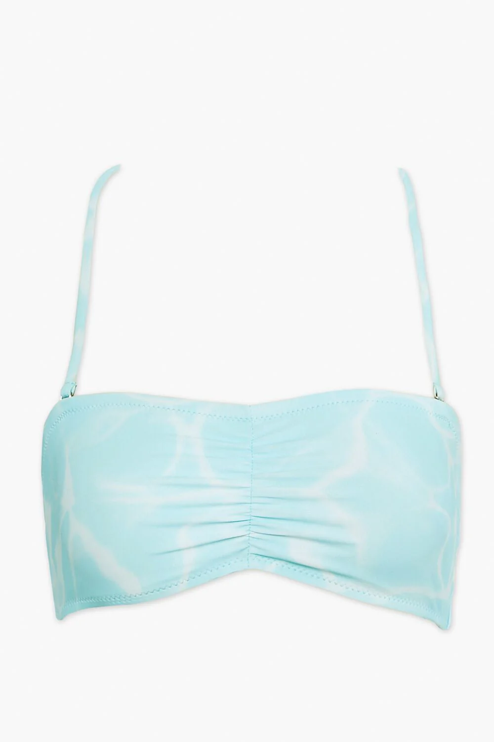 Water Print Bandeau Bikini Top - Image 5