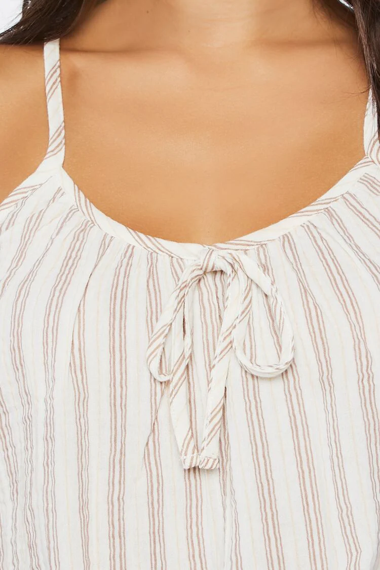 Striped Gauze Pajama Cami - Image 4