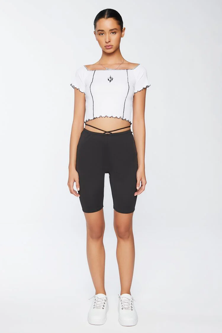 Flame Graphic Baby Tee - Image 4