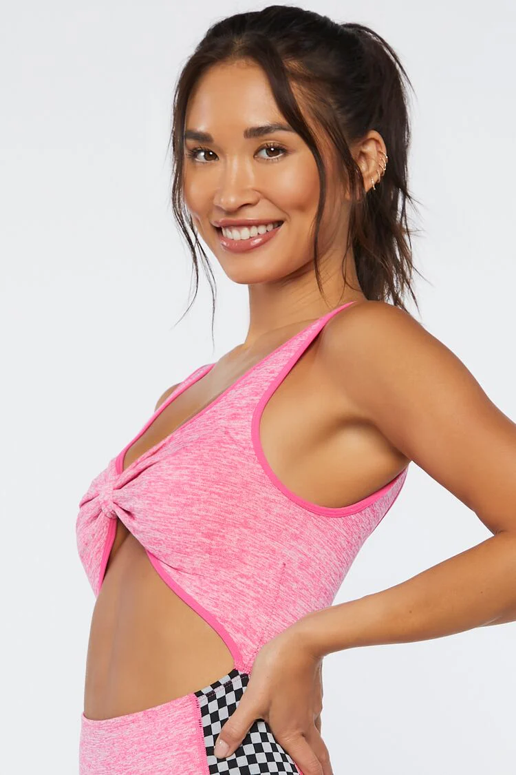 Active Checkered Seamless Romper - Image 2