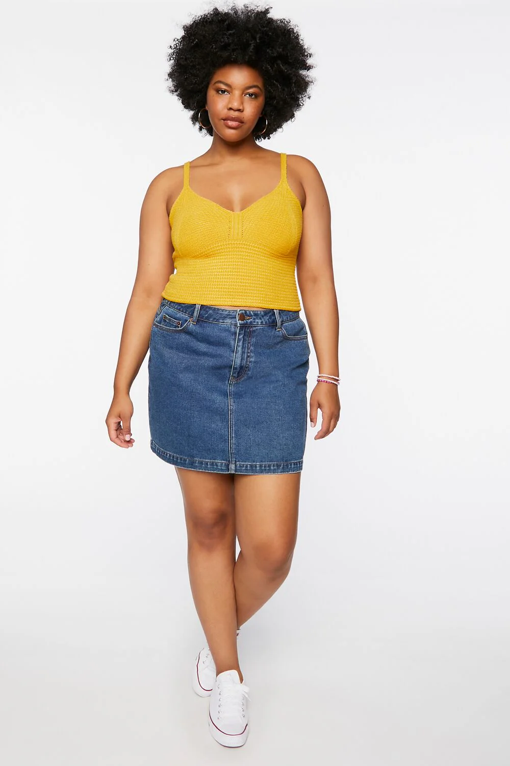 Plus Size Sweater-Knit Cropped Cami - Image 4