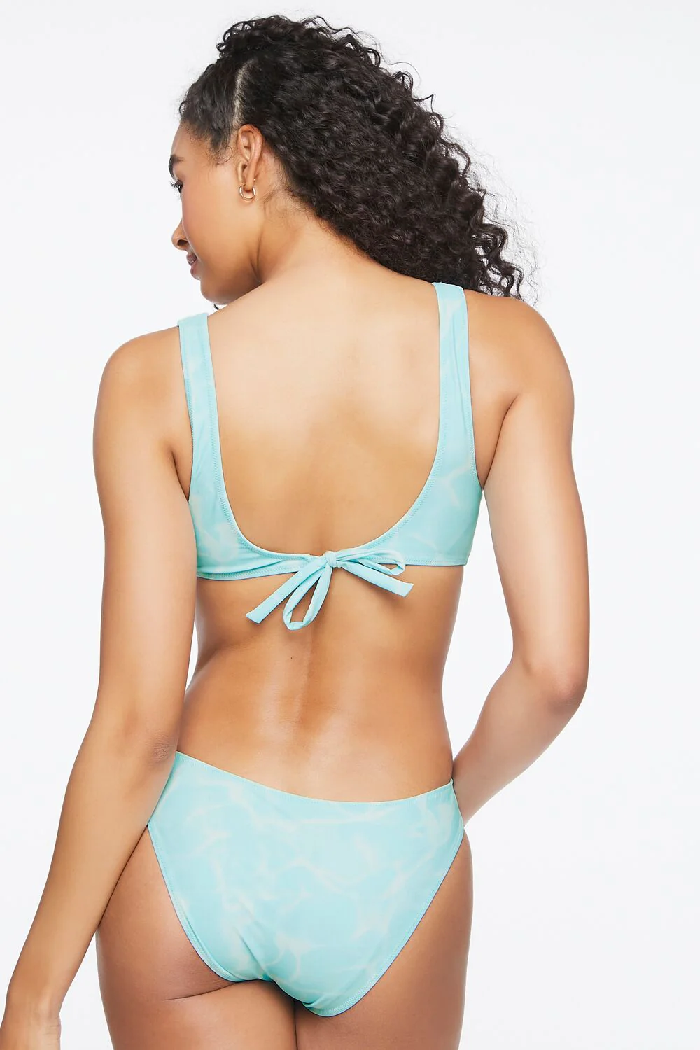 Water Print Monokini One-Piece Swimsuit - Image 3