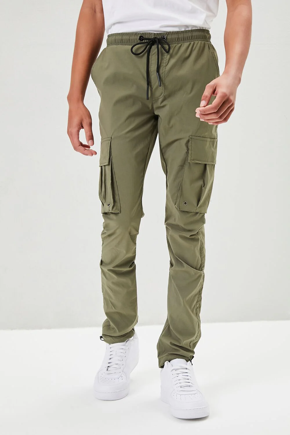 Drawstring Cargo Joggers - Image 2