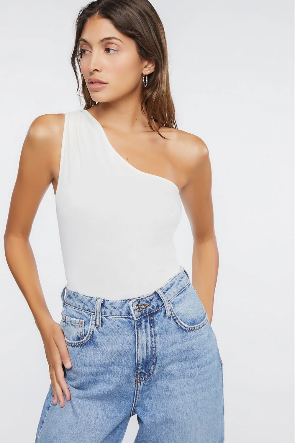 Ruched One-Shoulder Bodysuit - Image 6