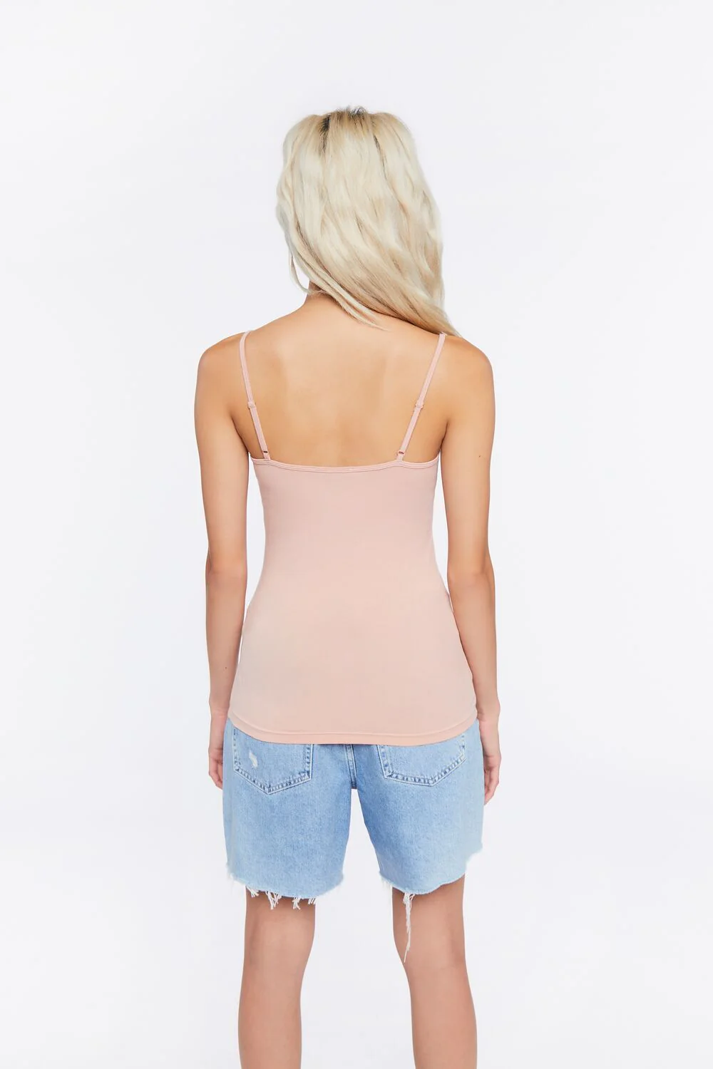 Basic Cotton Thin-Strap Cami - Image 3