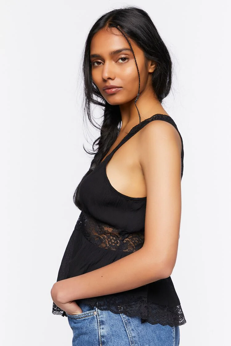 Plunging Lace Top - Image 2
