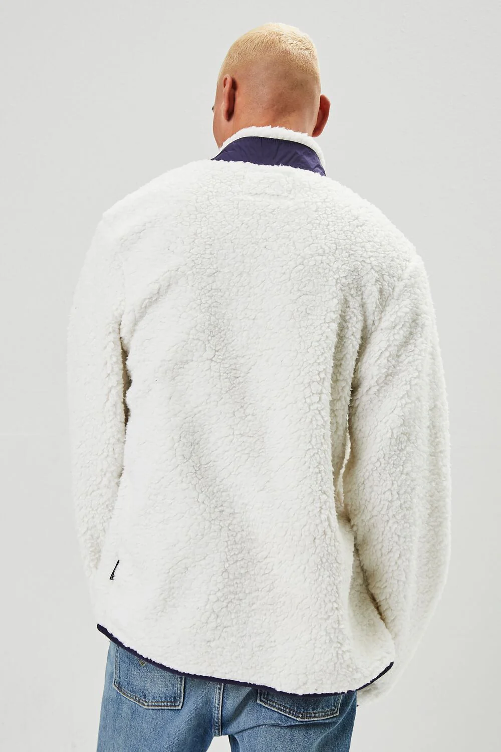 Faux Shearling Zip-Up Jacket - Image 3