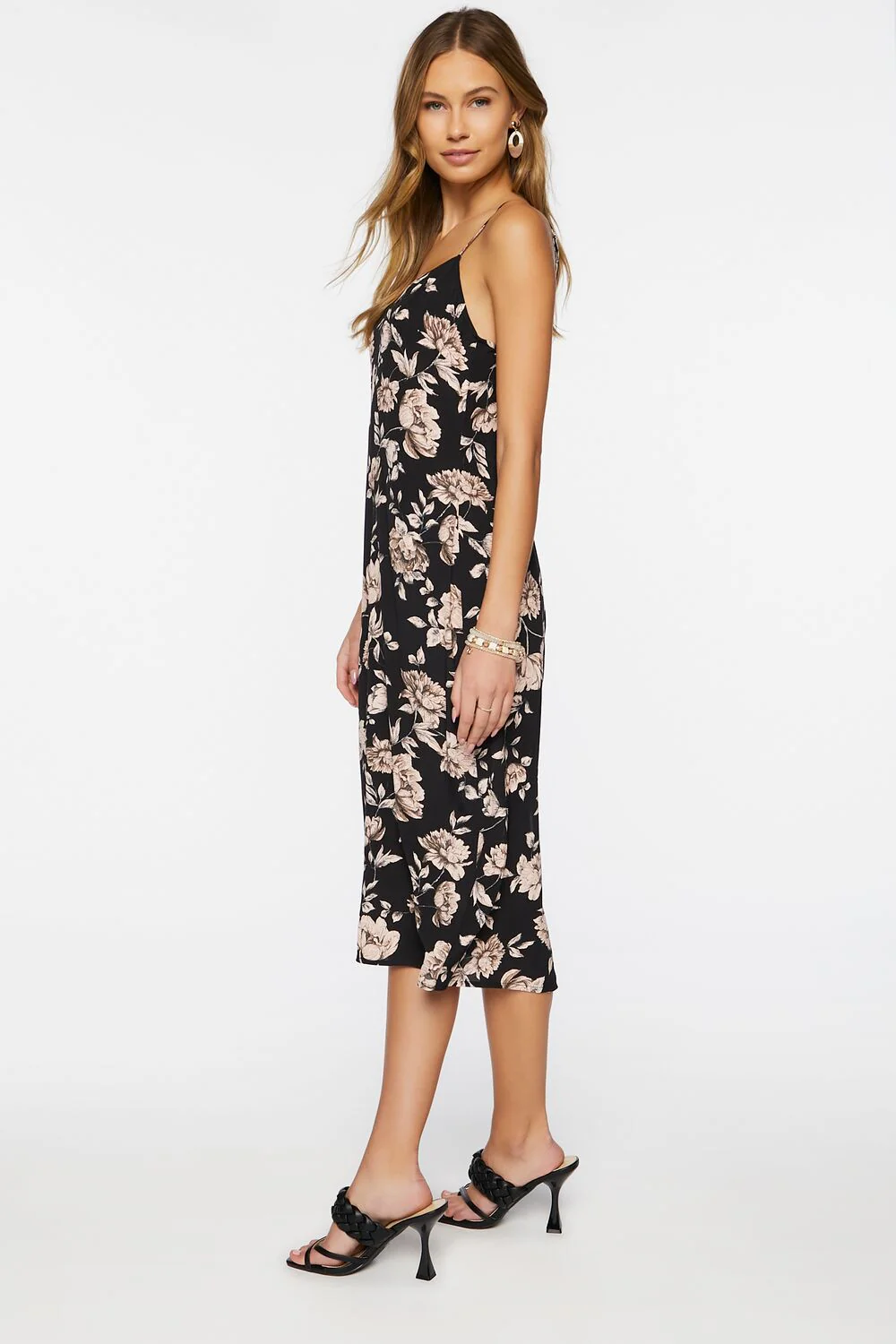 Floral Print Cami Midi Dress - Image 2