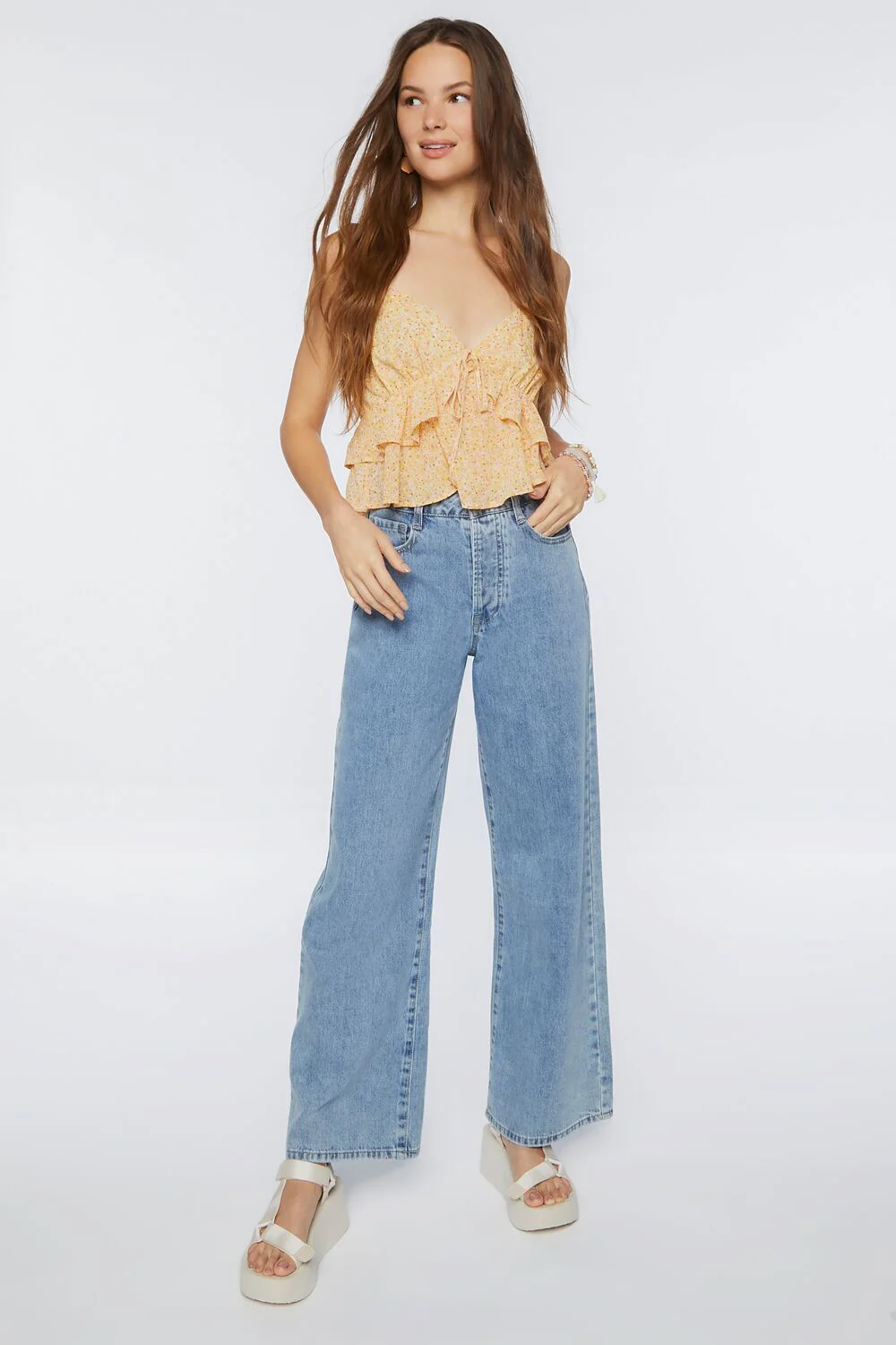 Ditsy Floral Flounce Cami - Image 4