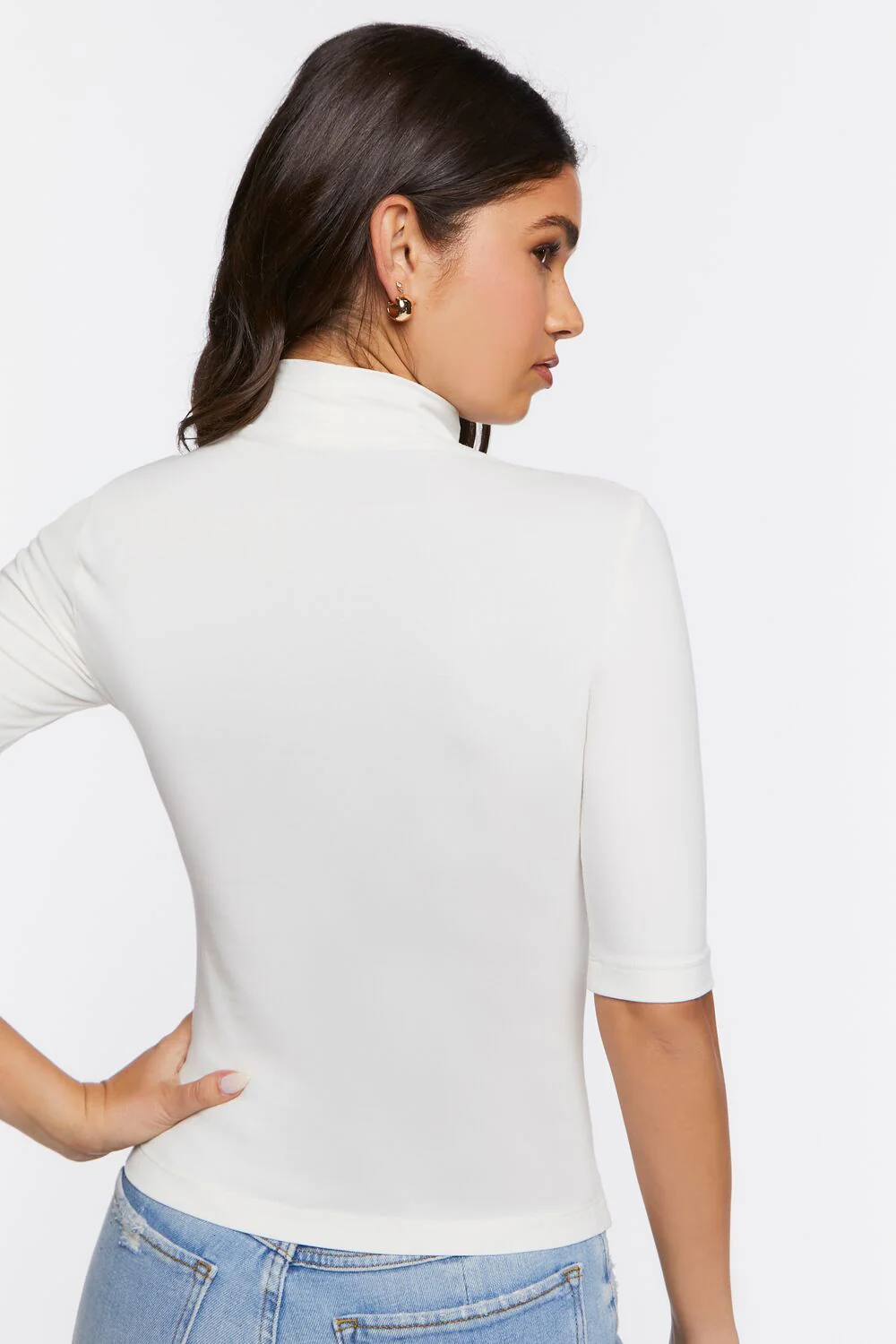 Fitted Turtleneck Top - Image 3