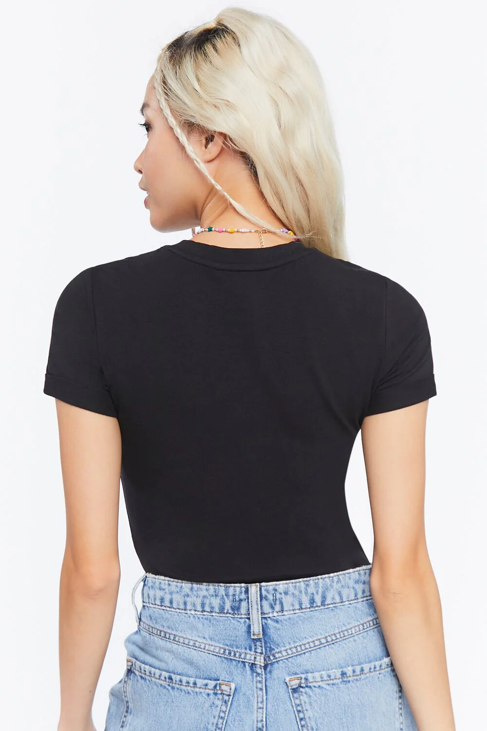 Cotton-Blend Tee Bodysuit - Image 3
