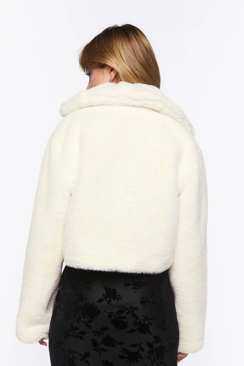 Plush Cropped Coat - Image 10