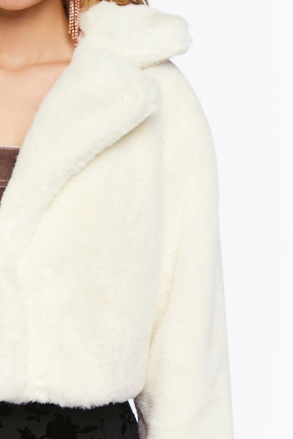 Plush Cropped Coat - Image 12