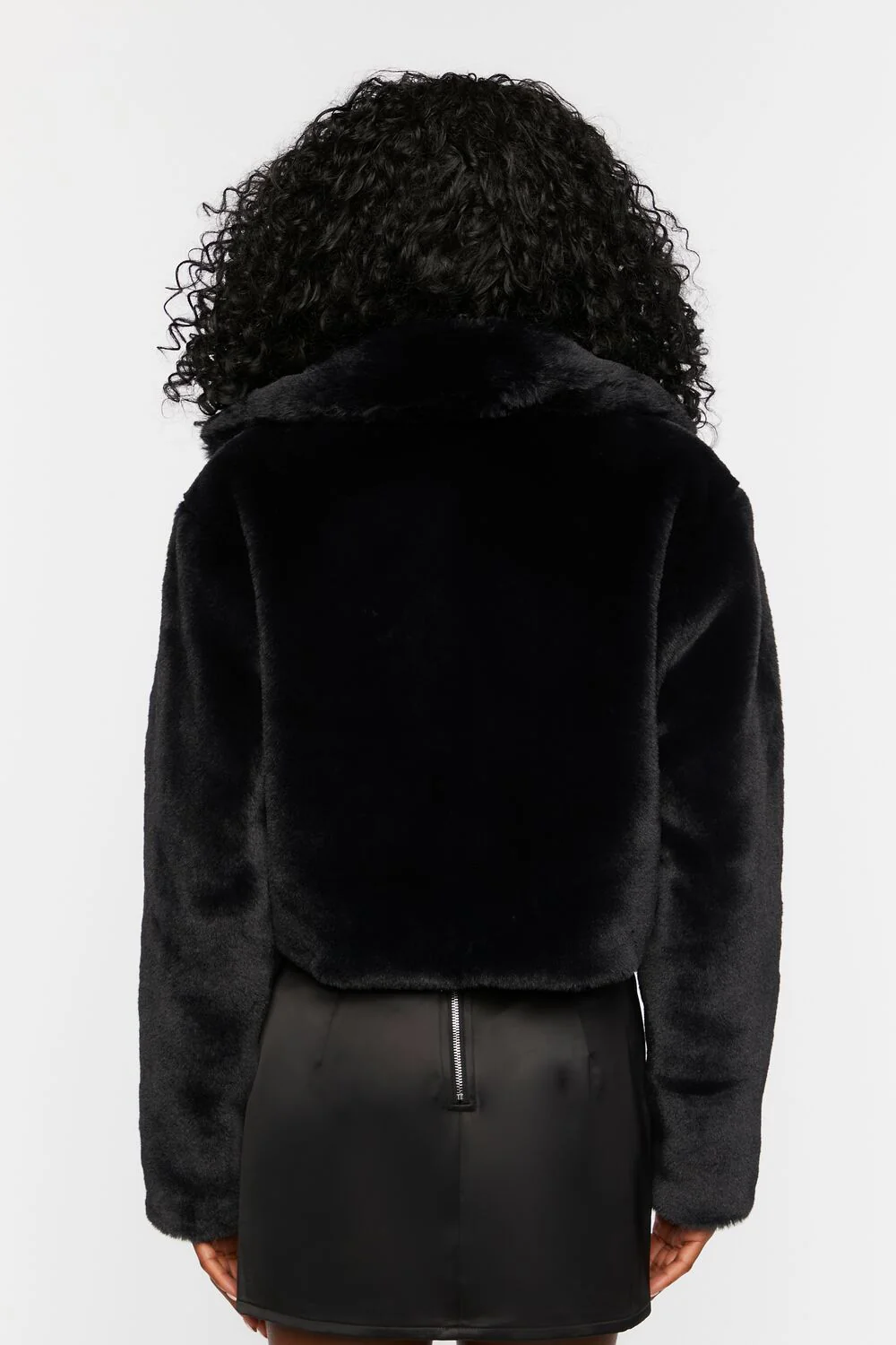 Plush Cropped Coat - Image 4