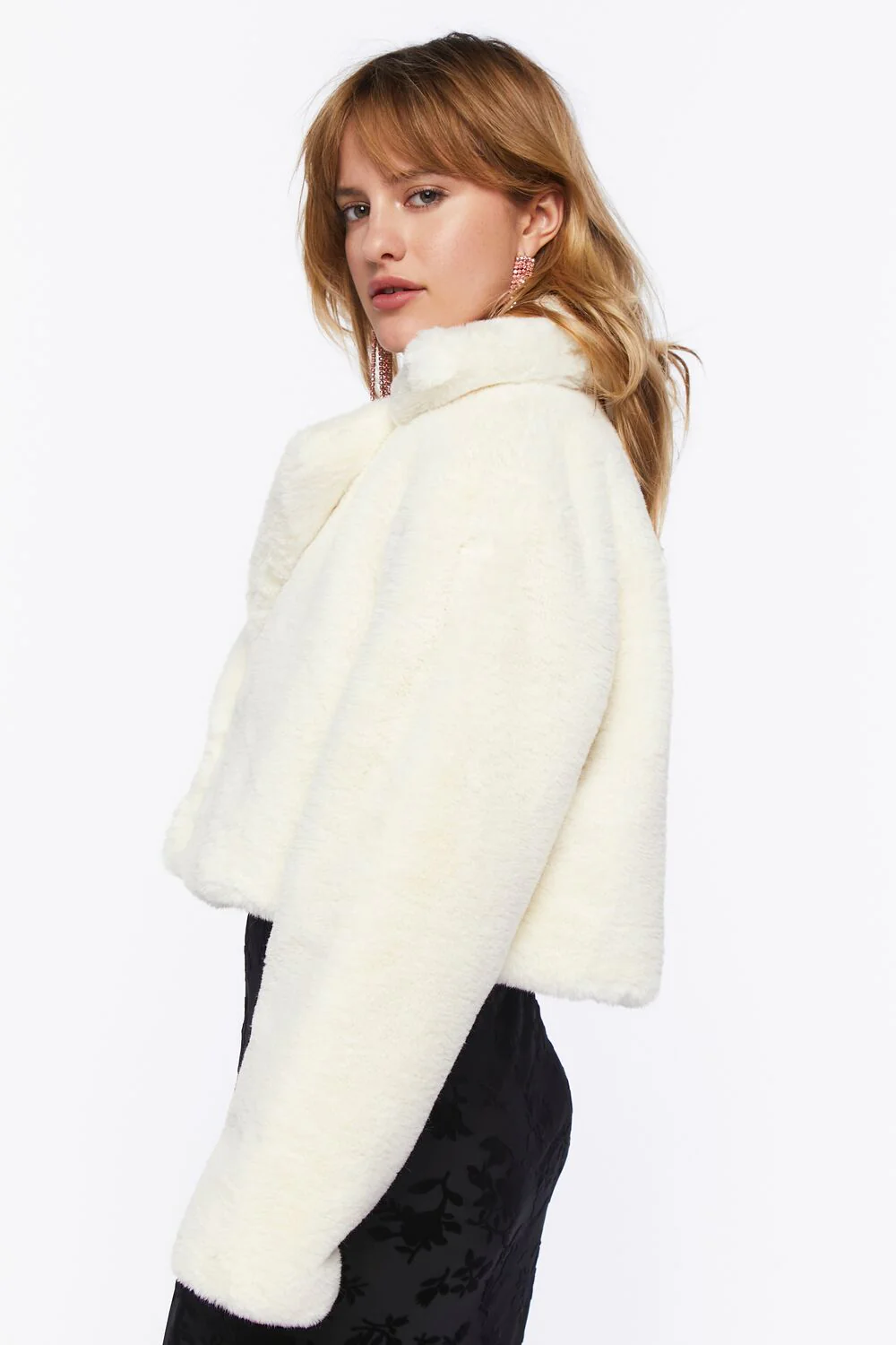 Plush Cropped Coat - Image 9