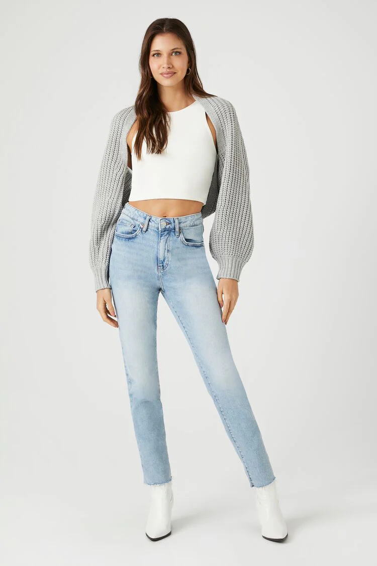 Batwing Open-Front Cardigan Sweater - Image 4