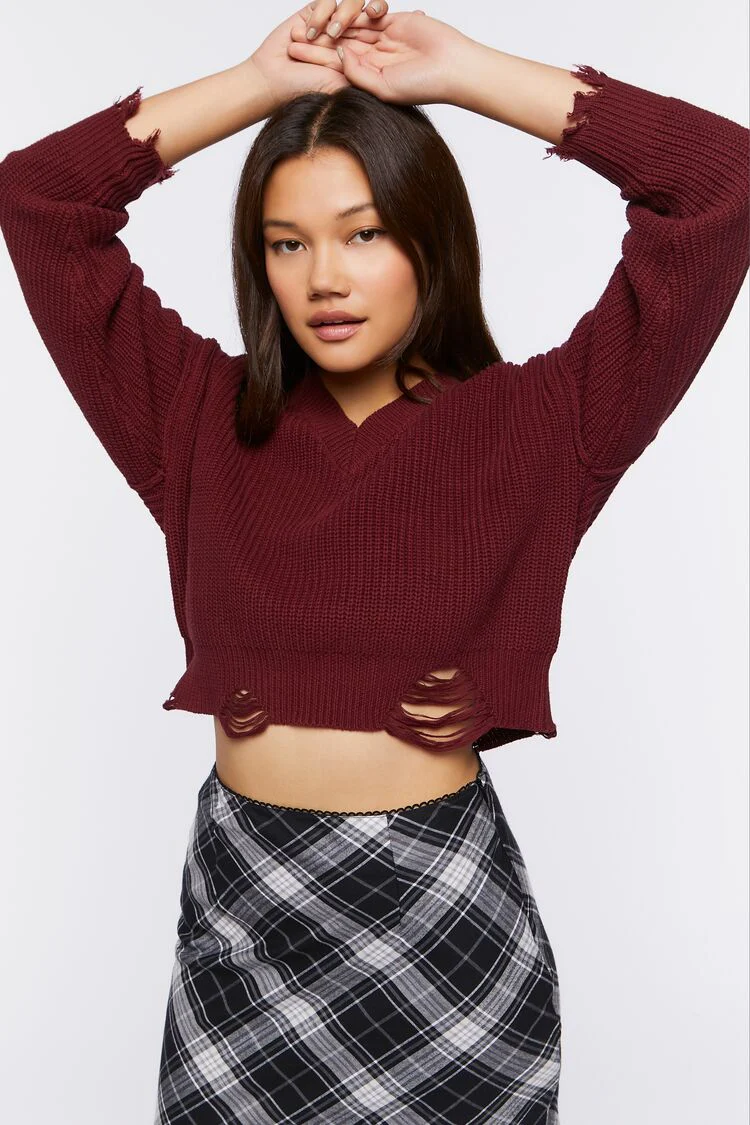 Distressed Sharkbite Sweater - Image 5