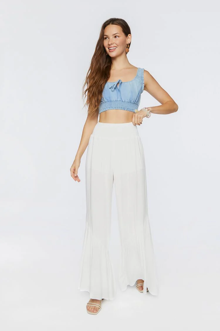 Tiered High-Rise Palazzo Pants - Image 2