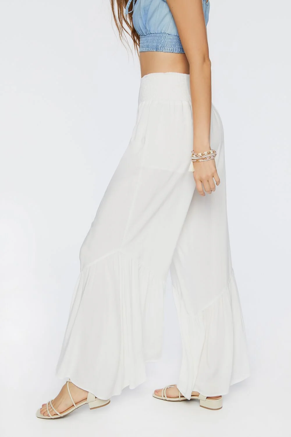 Tiered High-Rise Palazzo Pants - Image 4