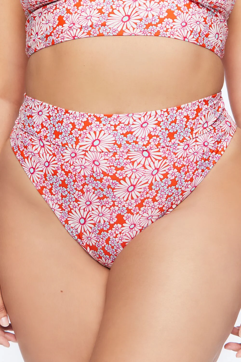 Plus Size Floral High-Rise Bikini Bottoms - Image 2