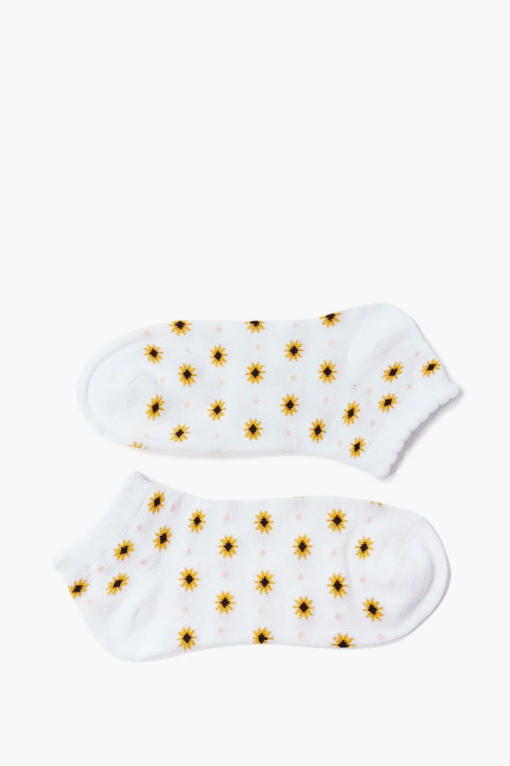 Floral Polka Dot Print Ankle Socks - Image 2
