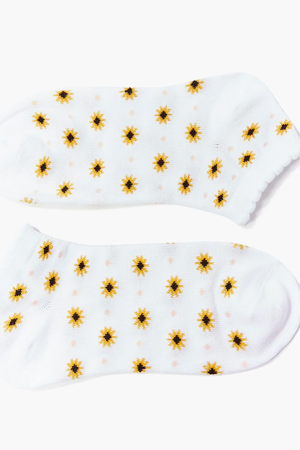 Floral Polka Dot Print Ankle Socks - Image 3