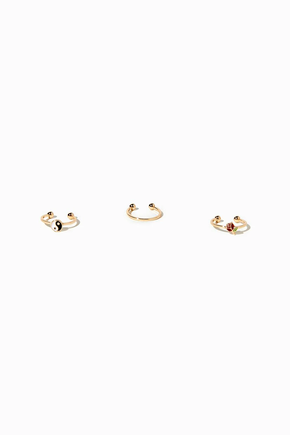 Upcycled Yin Yang Toe Ring Set - Image 2