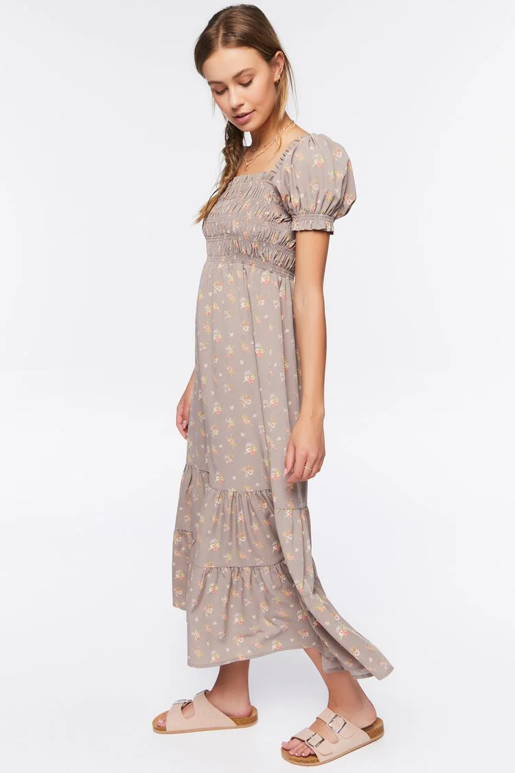 Floral Puff-Sleeve Dress - Image 8